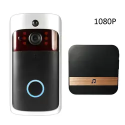 1080P Беспроводная Защита сети Wi-Fi дверной звонок умный видео дверной телефон Chime визуальная запись Низкое энергопотребление удаленный