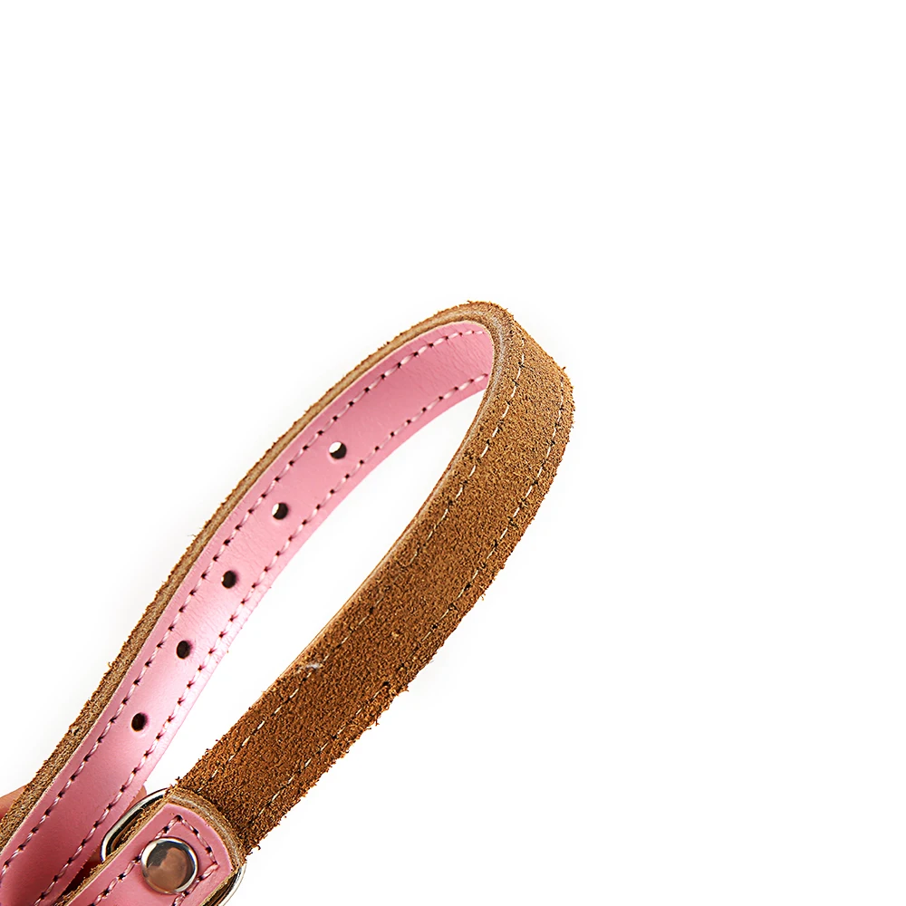 Thicken Dog Collar for Cat Necklace Leather Pet Collars for Small Medium Solid Dogs Collar PU Adjustable Lead Chihuahua MP0076