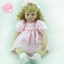 60 см силиконовые виниловые куклы Reborn для младенцев, реалистичные розовые куклы принцессы для детей, куклы для девочек, ограниченная серия