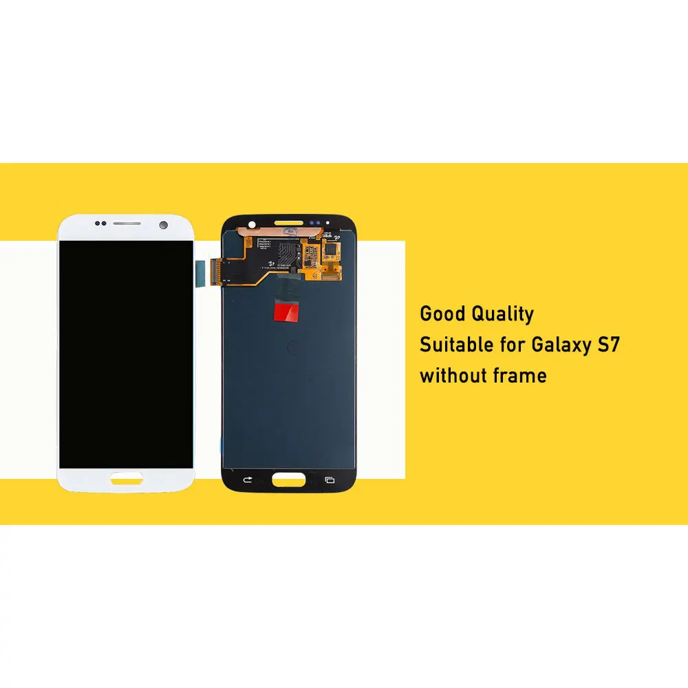 Замена lcd/дисплей/экран для samsung galaxy s7 lcd дигитайзер сенсорный экран amoled Оригинал