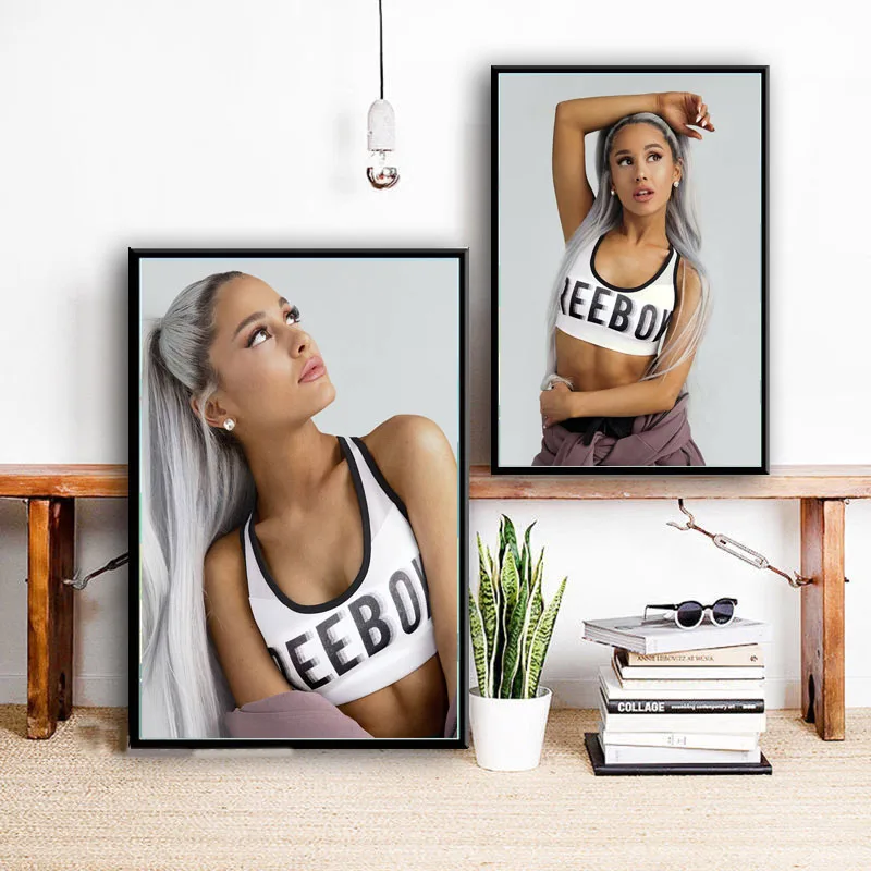 

Ariana Grande Sexy Music Album Pop Star Singer Cute Poster Prints Wall Art Canvas Painting Pictures For Living Room Home Decor