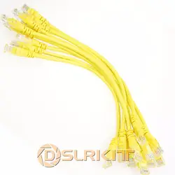 Лот 10 кабели/8 inch 21 см 568B CAT5E незащищенная витая пара Ethernet RJ45 Соединительный кабель сетевой кабель