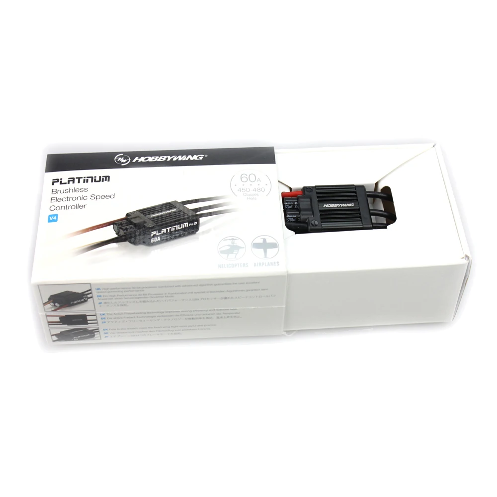 F17552/3 HobbyWing Platinum 50A / 60A V3/ V4 бесщеточный электронный регулятор скорости ESC для