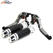 CNC Handlebar Motorcycle Handle Bar Grips Adjustable Clutch Brake Levers For YAMAHA MT-07 FZ-07 MT07 MT 07 FZ 07 2014 2015 2016