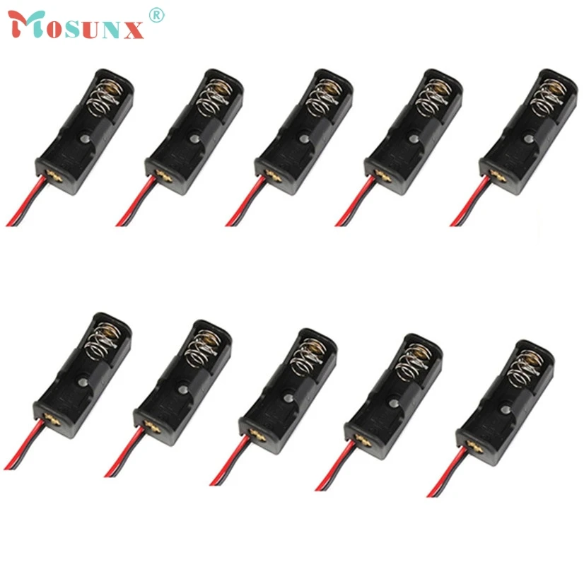 Mosunx 10PCS 23A /A23 Battery 12V Clip Holder Box Case Black Sept29