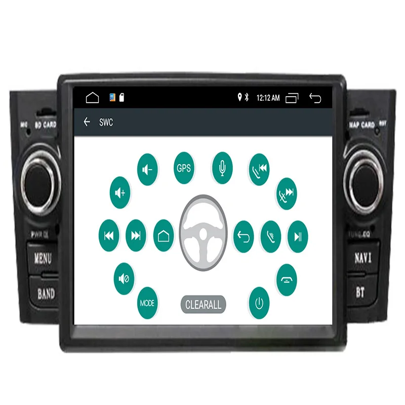 Sale DSP IPS Android 9.0 Ram 4G/2G CAR GPS For Fiat Grande Punto Linea 2007-2012 dvd player radio navigation multimedia recorder 5