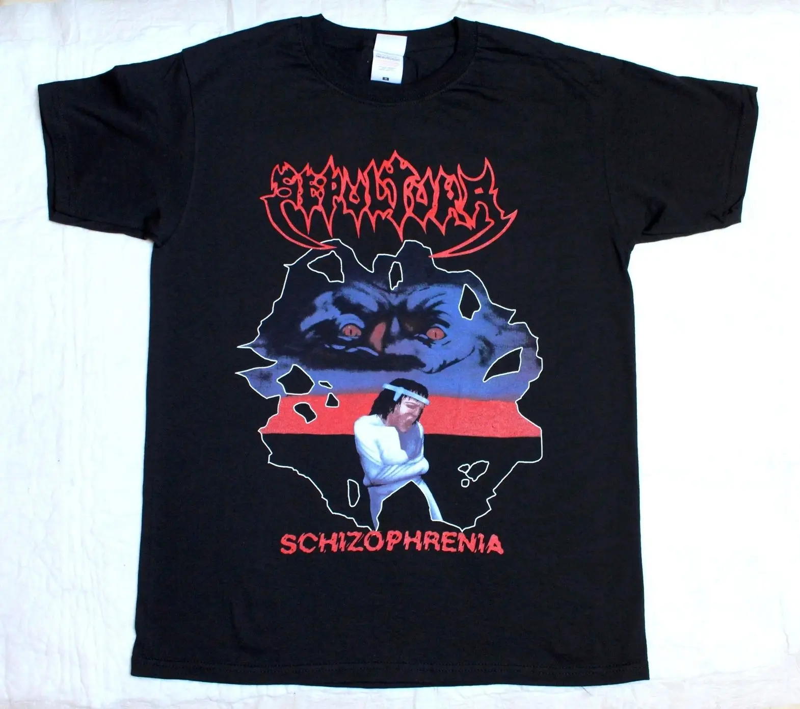 Новая Металлическая рок-группа Sepultura schizoprenia Мужская черная футболка размер S до 3XL
