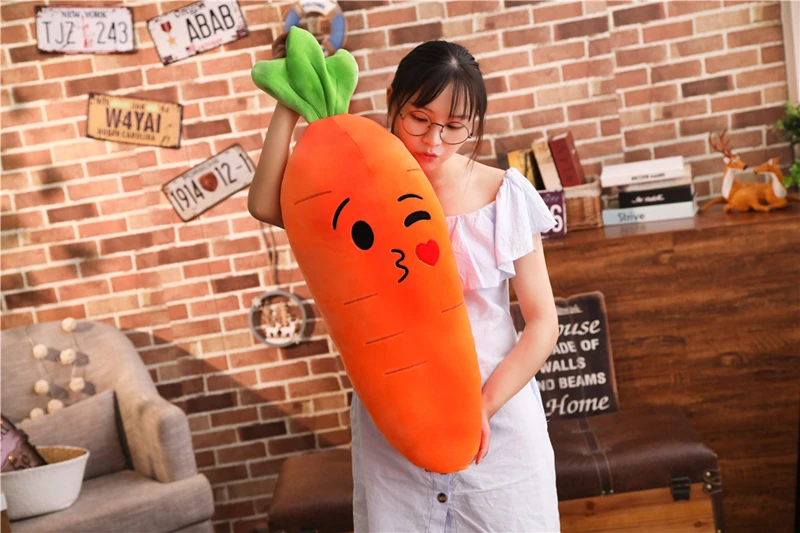 LYDBAOBO 1 шт. 70/90 см гигантские морковь мягкая игрушка прекрасная мягкая детская подушка для малышей забавная мордашка редис плюшевая кукла, детские подарки на день рождения