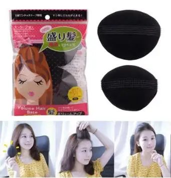 Acessórios de Cabelo Princesa Cabeça Fofo Heighten Cabelo Dispositivo Esponja Adesivo Preto Hair Care & Styling Tools Ha012 2 Pçs – Set