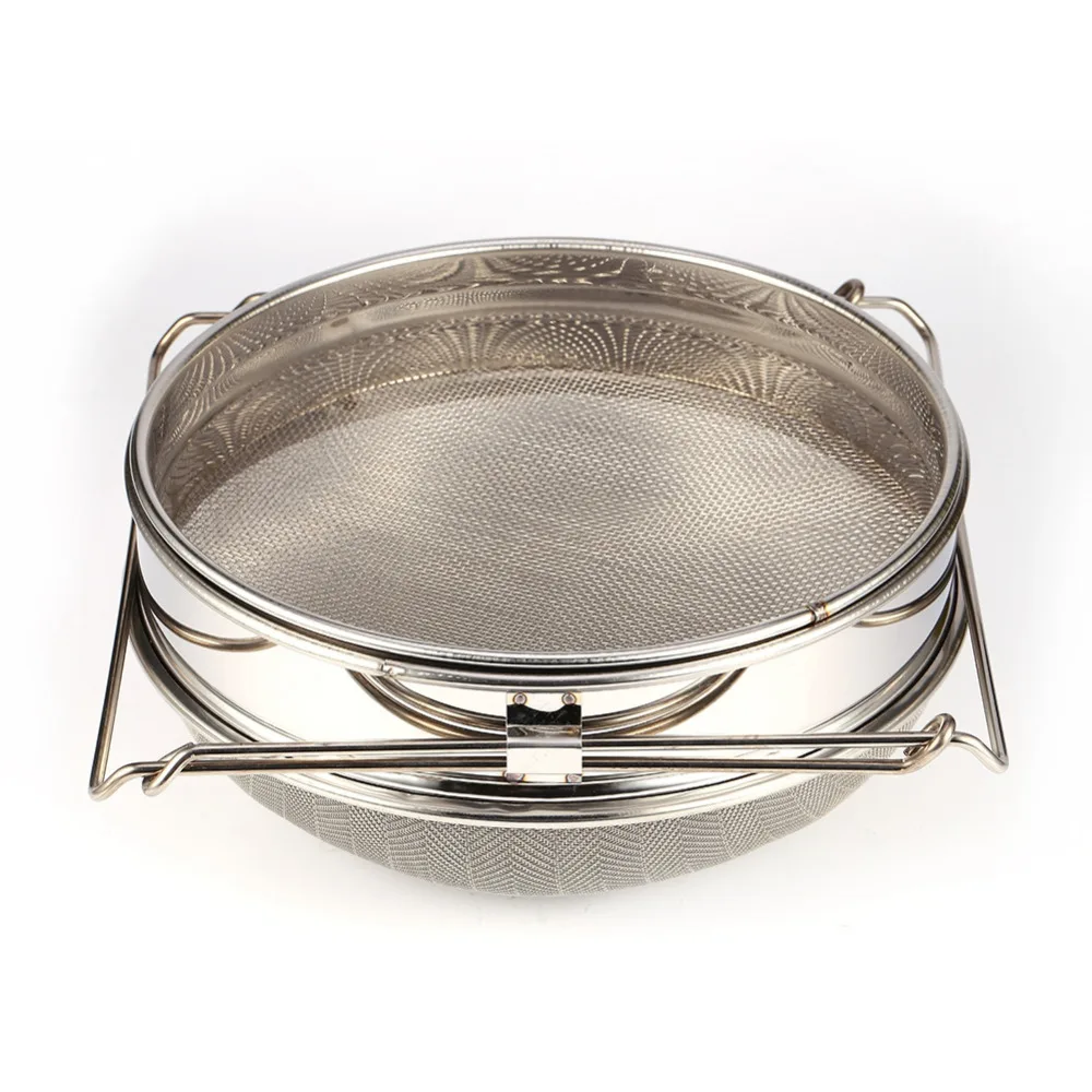 

Double Sieve Leaf for Honey Strainer Filter Stainless Steel Farming for Honey Filter Beekeeping Tools
