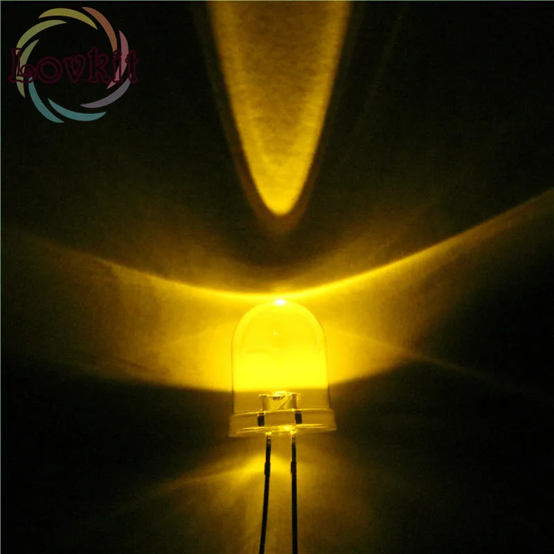 20 X LED 10mm Warm White Ultra Bright 30000MCD LED Lamp Light Bulb 10MM Round top Emitting