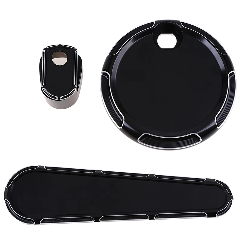 

1 Set CNC Motorcycle Fuel Door Ignition Switch Dash Insert Cover Cap Scooter Accessories for Harley Touring 2014 2015 2016 2017