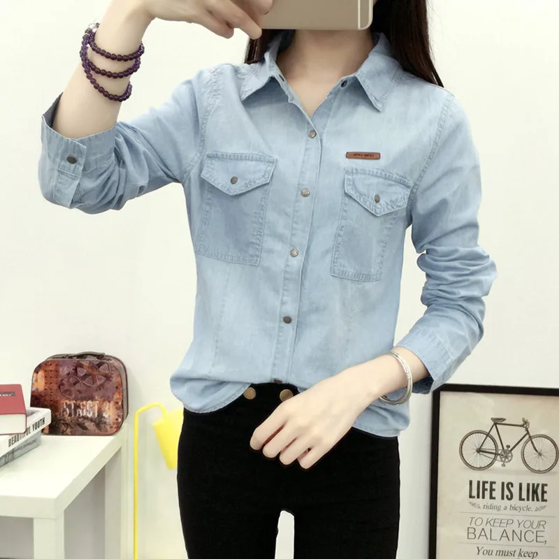 jean shirt womens outfit