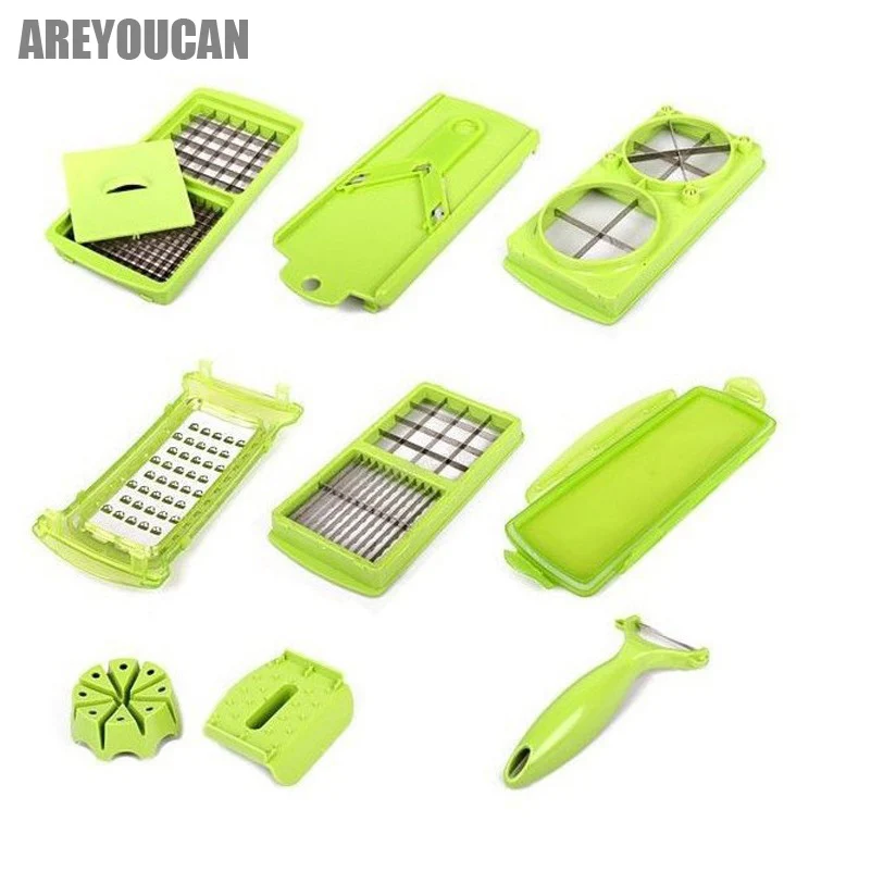  Multifunctional Shredder Vegetable Grater Potato Cutter Machine Dicer Julienne Slicer Cooking Tools Fruits Chopper Accessories 