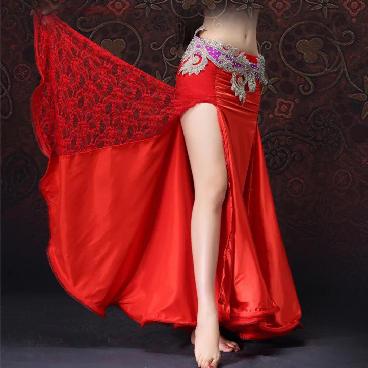 Одежда для танца живота, профессиональная длинная юбка с рыбьим хвостом ...