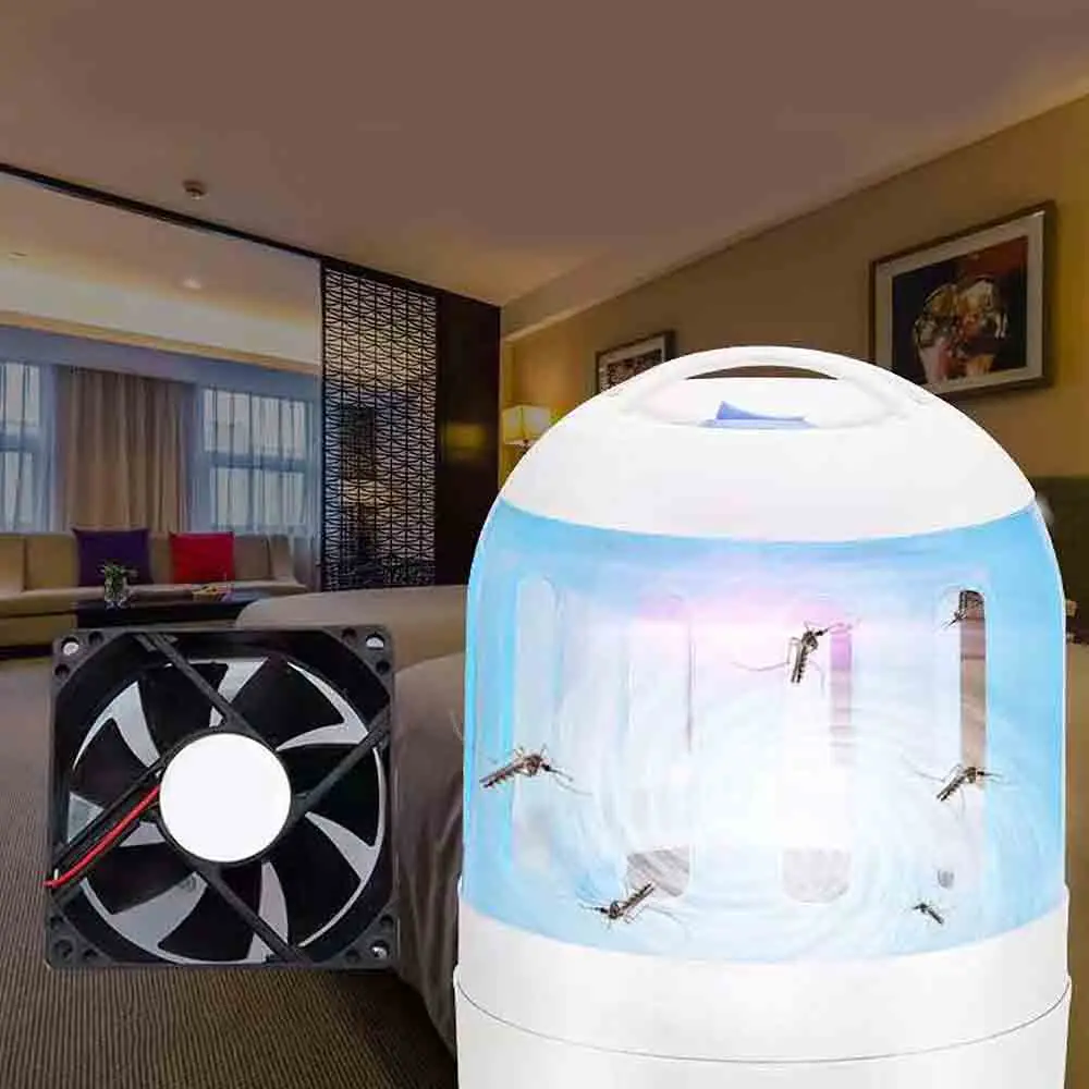 USB Mosquito Killer лампа светодиодный Летающий ловушка насекомых электрическая противомоскитная лампа против насекомых Swatter москитный ночной Светильник