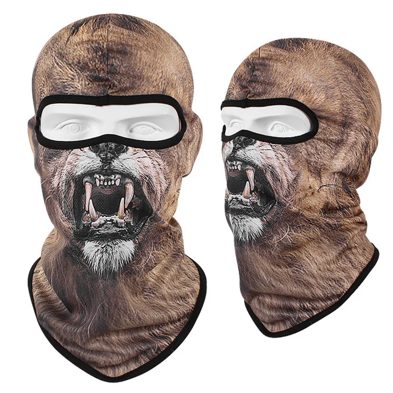 Balaclava Motorrad Full Face Maske 3D Tier Katze Hund Hüte Helm Winddicht Atmungsaktiv Airsoft Paintball Snowboard Radfahren Ski