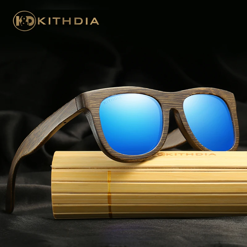

KITHDIA Polarized Bamboo Sunglasses Wooden Glasses Women Brand Designer Sun Glasses Retro Vintage Gafas Oculos De Sol UV400