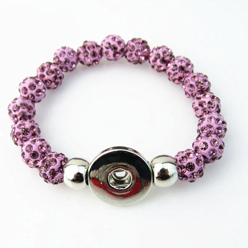 Buy Wholesale purple rhinestone handmade snap jewelry
