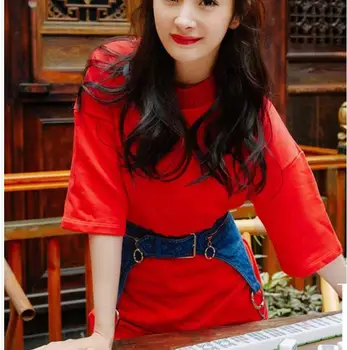 

Vintage Jean cummerbund belt 2019 New Fashion Denim Slim Wide Chains waist Belt for woman clothes Dress accessories SA076s40