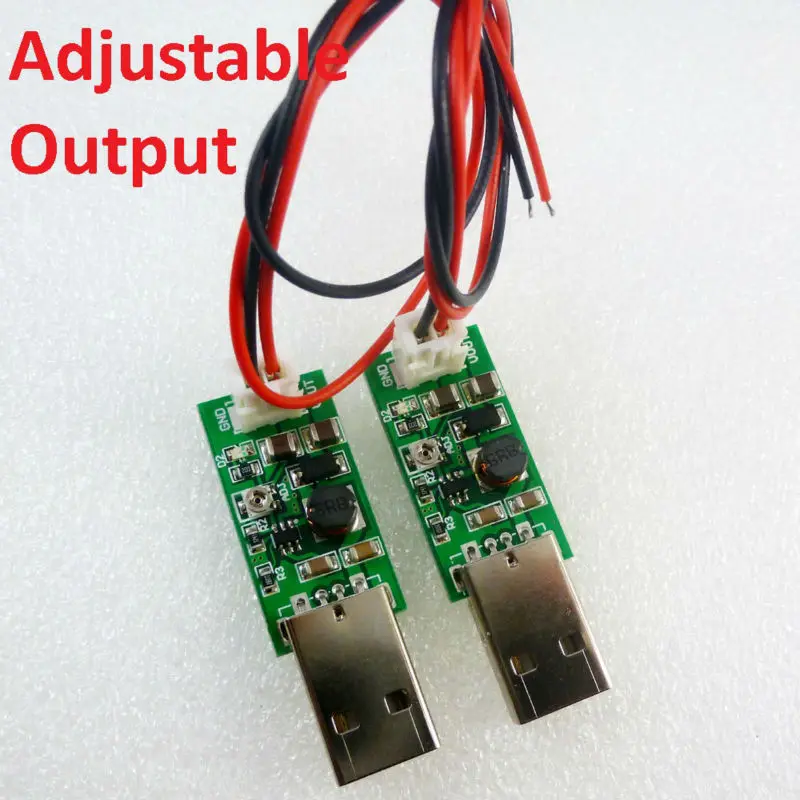 2x DC преобразователь USB 5V to HX2.54 6V 15V регулируемый выходной Повышающий Модуль