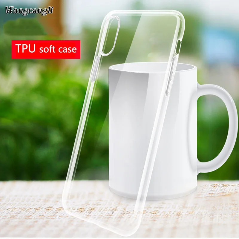 

wangcangli TPU Phone Case for iPhone Xs XR Xs MAX 6 6s 8 7 Plus 4 4s 5 5S 5c SE Crystal Clear TPU Phone Cover Case