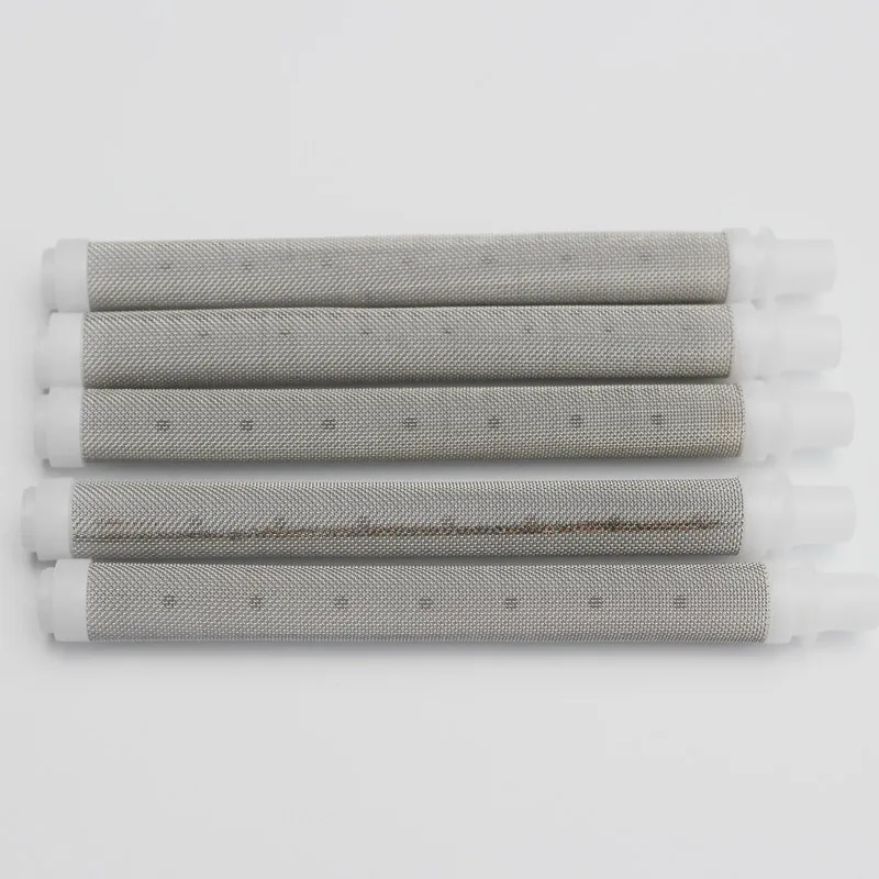 5Pcs Stainless Steel Airless Spray Gun Filter Elements 60 Mesh Airless