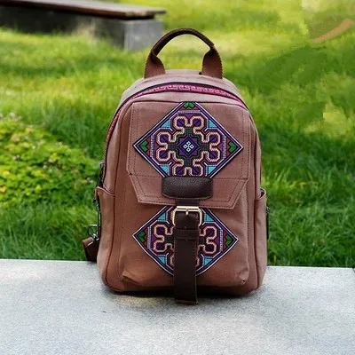 

Fashion National Embroidery Women Travel Backpacks!Nice Bohemian Embroideried Lady backrack Hot All-match Preepy style Backruck