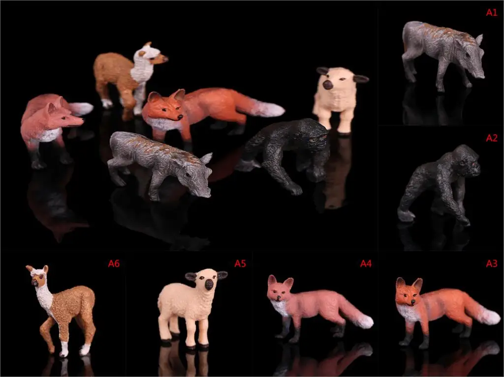 

Home office Desk Club Decoration Realistic Wildlife Zoo Animal Figurine Model Action Figure for Kids Toy Gift