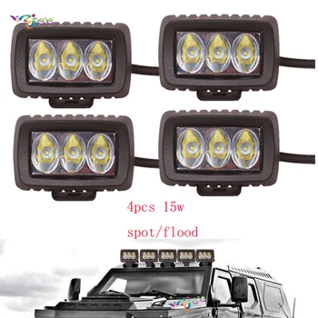 

Offroad 15W LED Work Light Driving Fog Headlight 12V 24V ATV Motorcycle SUV Bicycle Boat 4X4 4WD Truck Car Auto Camper Lamp