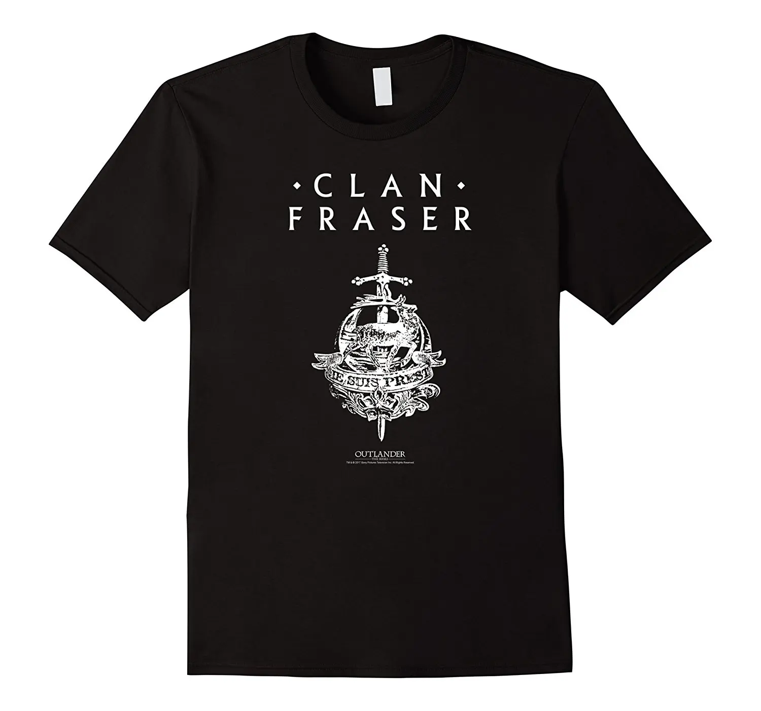Outlander Clan Fraser с эмблемой мужские футболки высокого качества повседневная