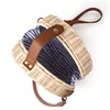2022 bolso de paja bohemio para mujer, bolso de playa de ratán, bolso de playa, pequeño círculo, bolso de hombro Vintage, hecho a mano ► Foto 2/6