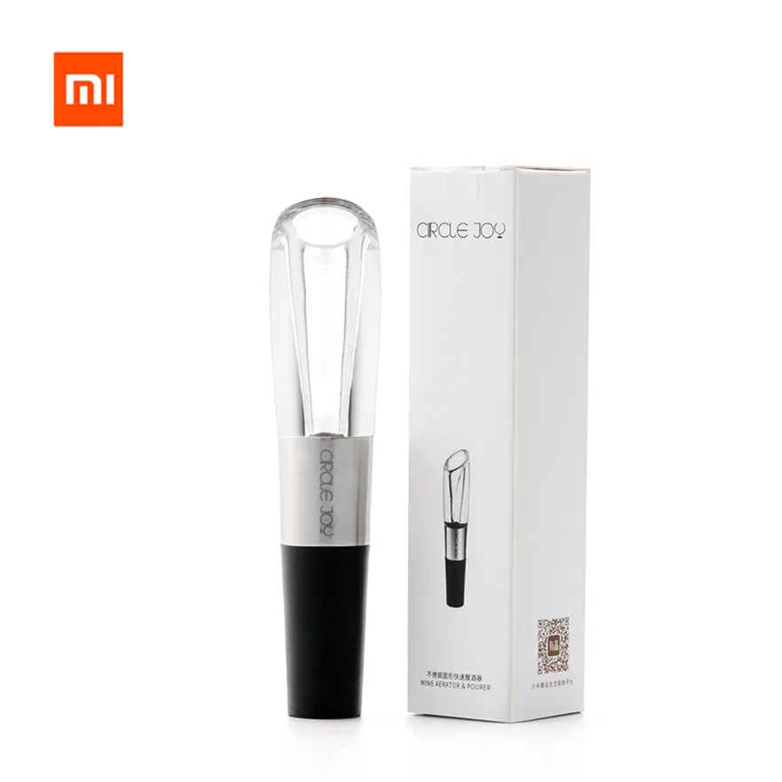 

XIAOMI Mijia CIRCLE JOY Stainless Steel Fast Decanter Wine Decanter retail wholesale partner for stopper and openner