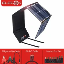 Elegeek 50 Вт Портативный складной Панели солнечные Зарядное устройство USB 5 В Открытый Отдых DC 12 В Солнечный Батарея Зарядное устройство для телефона /ноутбук