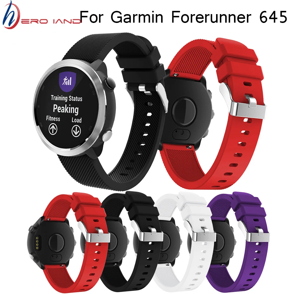 Мягкий силиконовый ремешок для часов Ремешок Garmin Forerunner 645 Смарт часы замена
