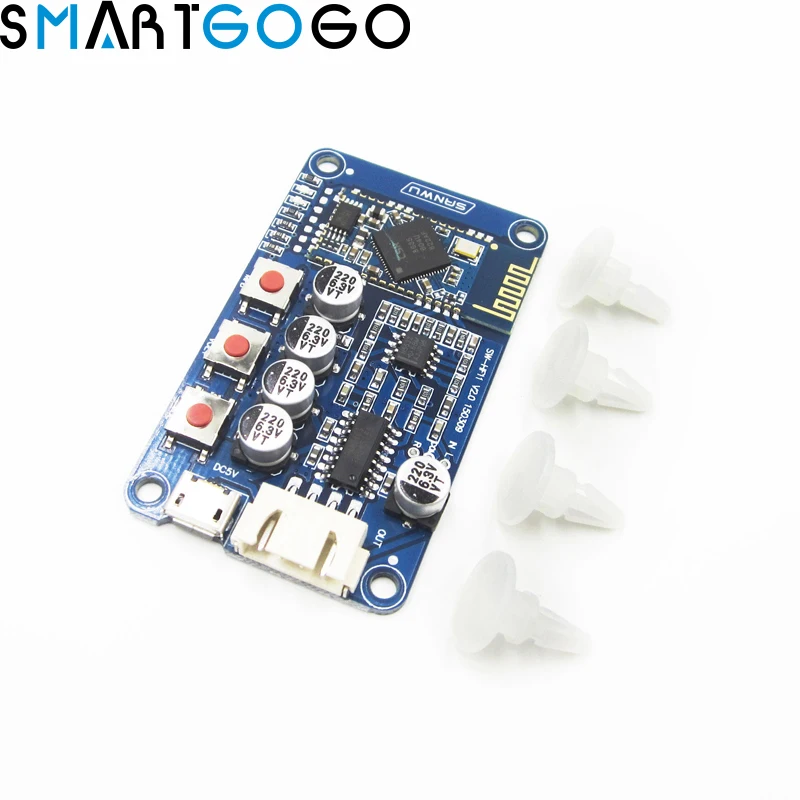 

CSR8635 PAM8403 Stereo Amplifier audio Module Bluetooth 4.0 HF11 decodificador Digital Audio Receiver Board 5V Mini USB
