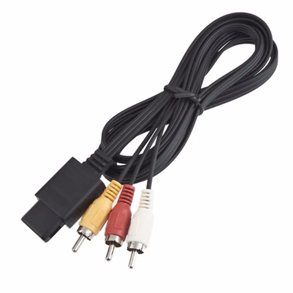

160cm AV TV RCA Video Cord Cable For Game cube/for SNES GameCube/for Nintendo for N64 64 Wholesale Store hot new