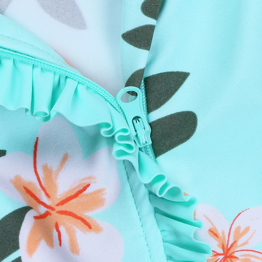 Baohulu الطباعة الطفلات upf50 + الأطفال الرضع طفل ملابس أطفال قطعة واحدة المايوه تصفح الدعاوى