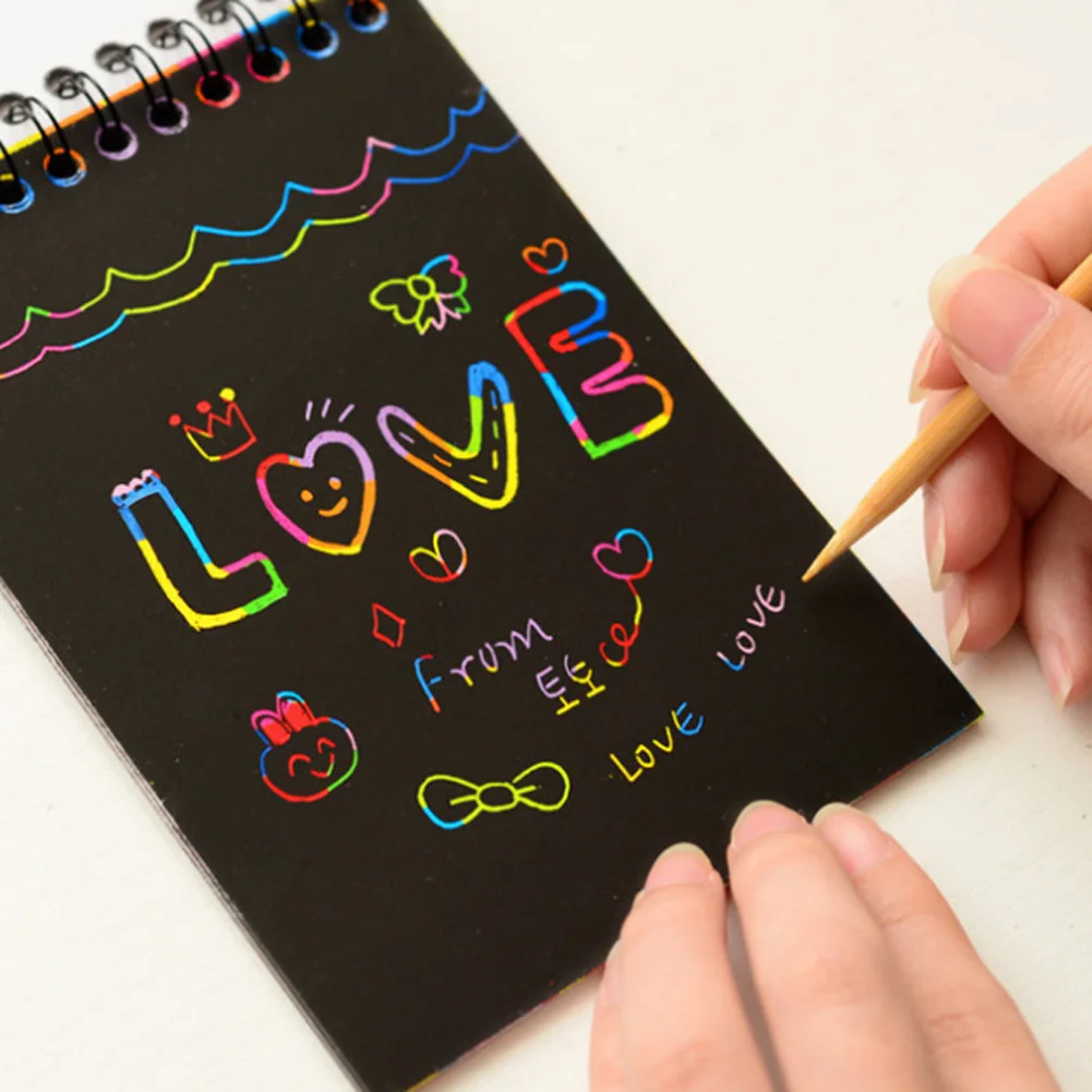 

Magic Colorful Drawing Board Paper Painting Scraping Children Kids learning Education Toys Painting Doodle Scratch Toys
