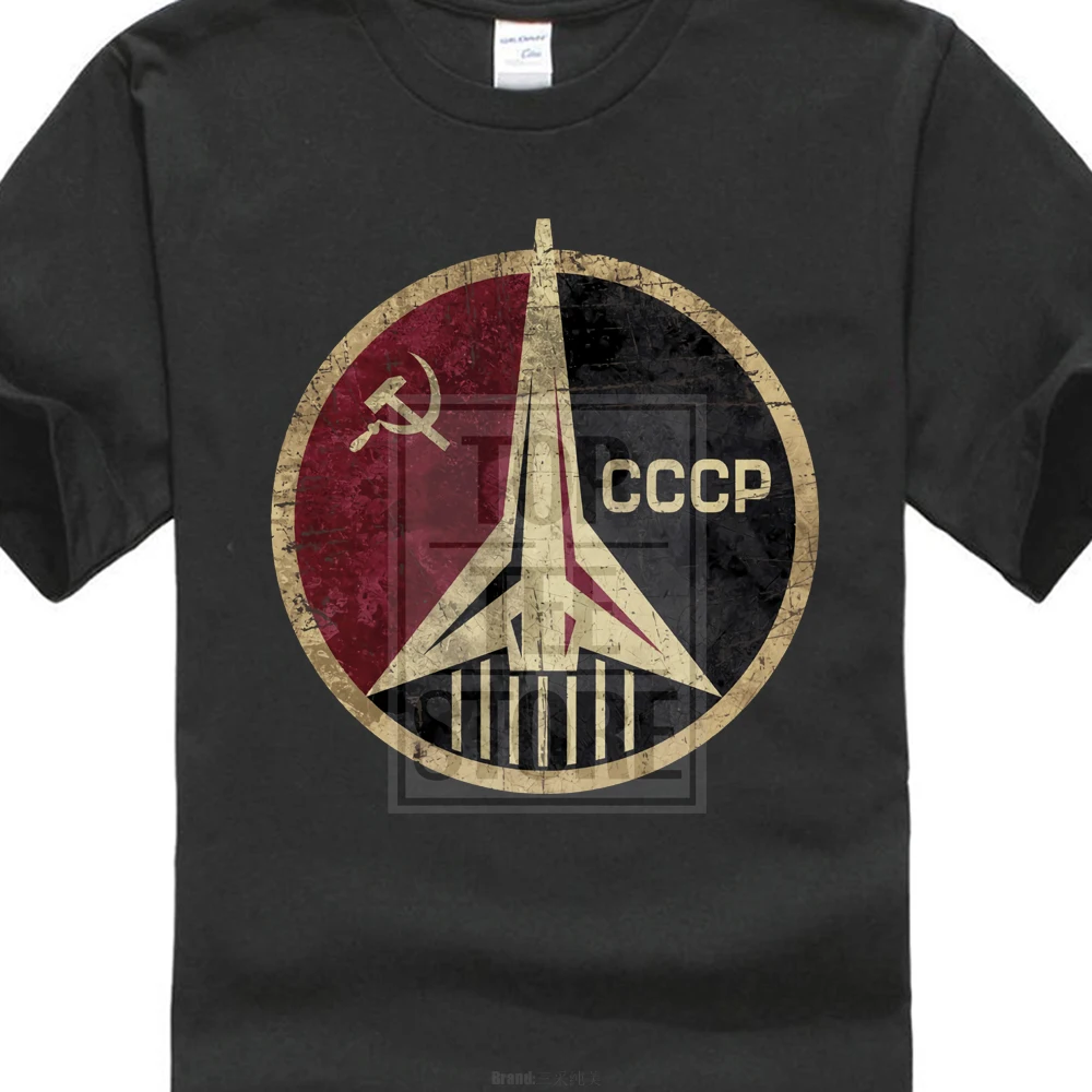 

High Quality Tops Hipster Gildan Cccp Russian Soviet Ussr T Shirt Men Casual 100% Cotton Tee Usa Size S 3Xl