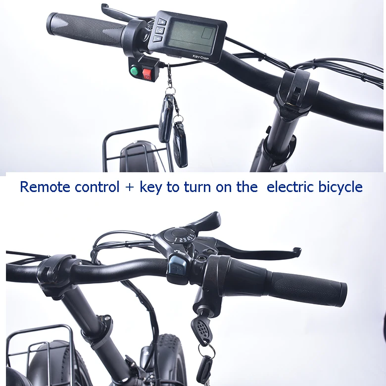 Электрический велосипед 48V12A Электрический 2" 4,0 жира шины электровелосипеда алюминиевый складной 350 Вт Мощный электрический велосипед Горный/снег/пляж e велосипед
