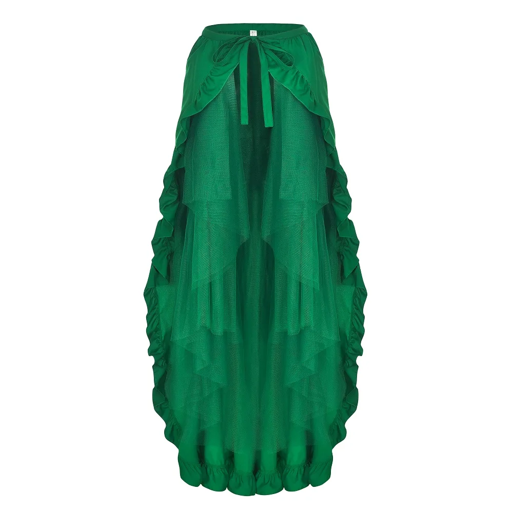 6 цветов псевдостаринные Юбки Женская сексуальная одежда для выступлений плиссированная юбка высокая талия плюс размер женские танцевальные юбки для шоу S-6XL - Цвет: As shown