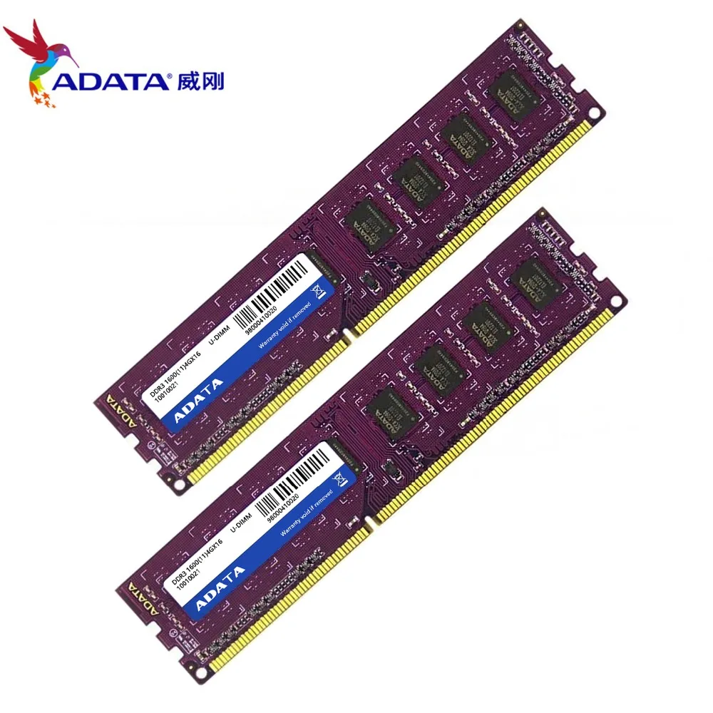 Оперативная память AData DDR3 4 Гб 1600 МГц настольная память 240pin 1,5 в 2 ГБ/8 ГБ новая U-DIMM