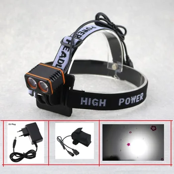 

4.2-5V USB Rechargeable 2T6 Led Bike Light 4000 Lumen 2xCree XML T6 Bicycle Headlamp Cycling Lamp + 18650 Battery Pcak + Charger
