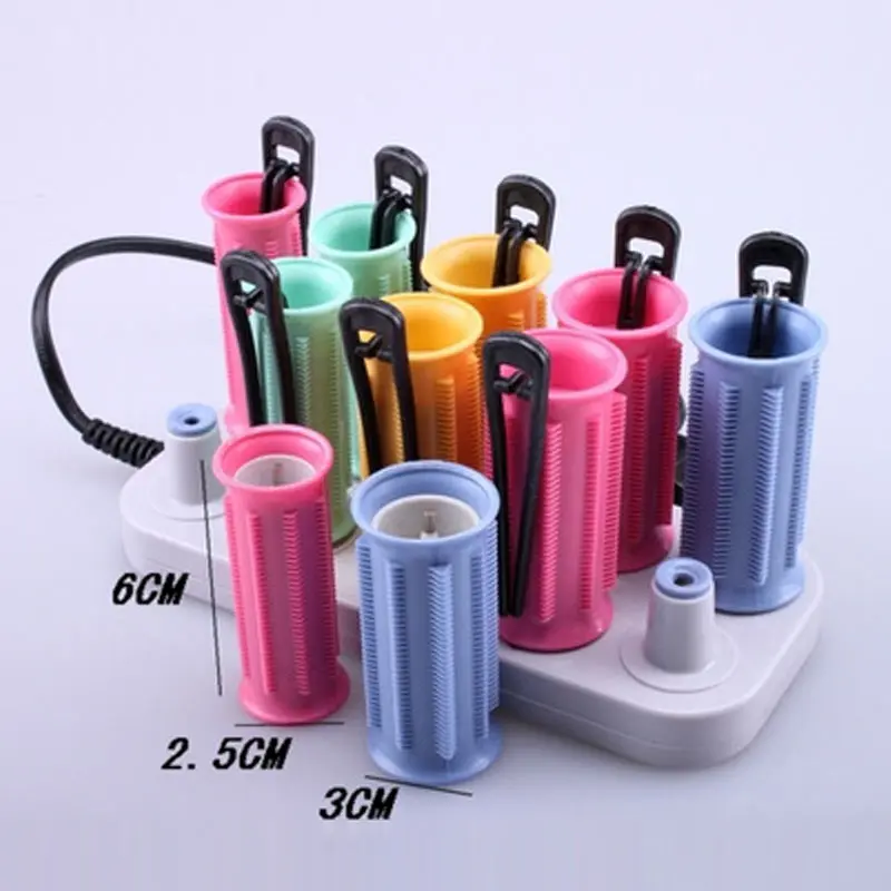 10 Pcs/Set Electric Magic Hair Curler Rollers Dry/Wet Hair Curler Bendy