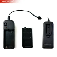 Caja de batería del controlador para El cable LED, tira de luz de neón Flexible y portátil de 1-10M, DC3V, necesita 2xAA, envío rápido JQ