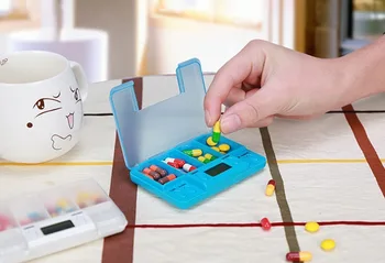 

Smart Electric Timing Pill Cases Medicine Box Container Tablet Storage Case Circular Rotating Reminder Alarm 7 Day Electronic