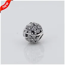 Подходит для Pandora Daisy Charms с прозрачным кубическим цирконием, Стерлинговое Серебро, бусины