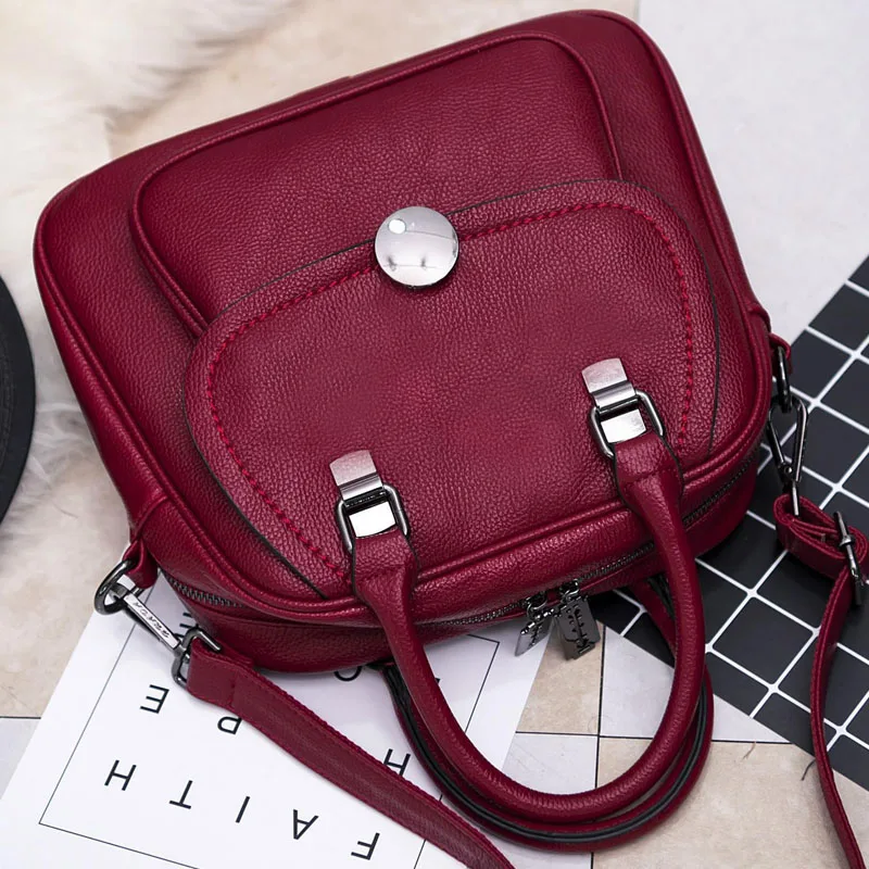 Fashion trend new designer women handbags high quality European style sexy Shell-type shoulder bag Genuine Leather bag