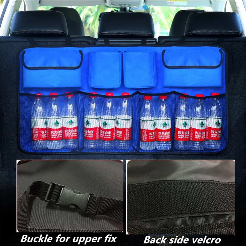 Oxford Car Trunk Organizer Backseat Bag Water Bottle Holder Storage Bag